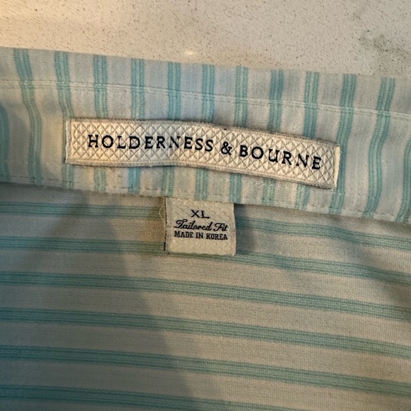 Holderness & Bourne the vardon Hamilton XL tailored fit striped Golf Polo Shirt - Picture 7 of 10